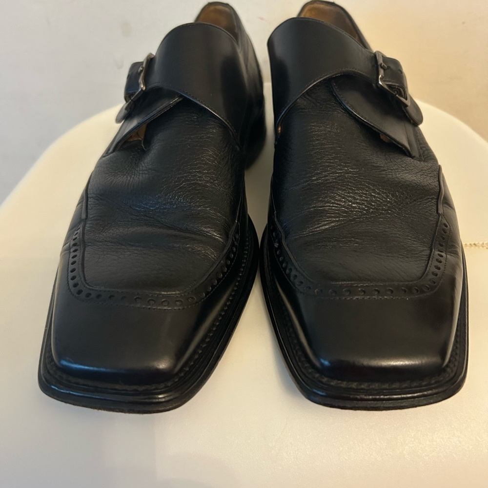 Men's Black Leather Dress Shoes